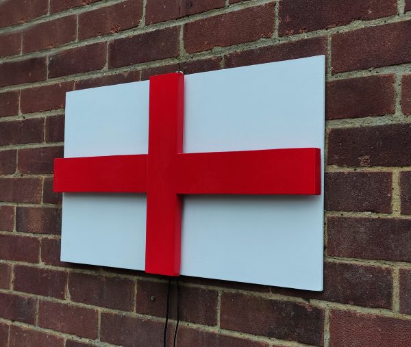 England 3D Flag with sound-sensitive LED effects – British 3D Handmade Flag - Image 2